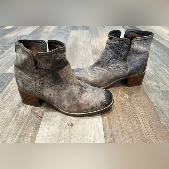 Diba True Boots Womens 8.5 M Brown Walnut Grove Ankle Bootie Vintage Leather - Picture 1 of 8